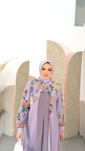 SAVANA DRESS SET HIJAB VOAL PRINTING BY HMF LUXURY