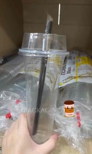 22oz /28oz Giraffe Cup /Cup Ziraffe (25sets/pkt) WITH LID AND STRAW /Tall Cup /Cup Zirafah