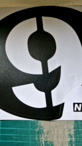 สติกเกอร์แต่งเวสป้า 1 ชิ้น ติดหน้า No.06 เลือกเลขได้ สำหรับ gts lx s sp pm  New Vespa Sticker สติ๊กเกอร์ ของแต่งเวสป้า