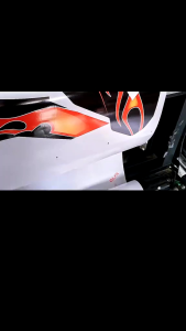 click v3 flame Concept laminated decals