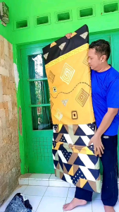 kasur busa ukuran single 170cmx80cmx5cm dilengkapi sprey dan bantal