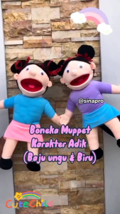 Muppet Adik Boneka Tangan Boneka Dongeng Unik Boneka Pentas