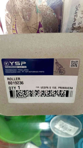 Roller Set Vespa S 150 Primavera Genuine YSP