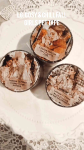 Fairy Lights Journal - READY STOCK/ art journaling/ scrapbook deco/LG: Cosy & Chill Fall girls PET tape