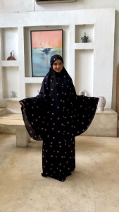 Mukena Dewasa Rayon Coquette Ribbon pita 2in1 Mukenah Rayon Motif Terbaru Jumbo