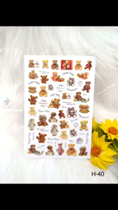 สติ๊กเกอร์ติดเล็บ ลายการ์ตูน ลายแฟชั่น