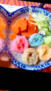 เส้นขนมจีนอบแห้งป้าเพ็ญศรี ขนาด100กรัม