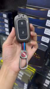 Key case HONDA เคสโลหะสีไทเทเนียม พร้อมพวงกุญแจ ตรงรุ่น City 2021-2022 รหัสสินค้า HD-21