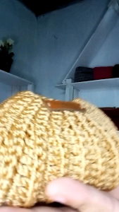 Dompet Rajut Koin Mini Syafa Ukuran 12x7 cm