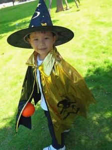 【Ready Stock🇲🇾】Halloween Childrens Cloak Hat Set Magician Cloak Party Costume万圣节儿童披风帽子套装魔法师斗篷派对服装 - 362