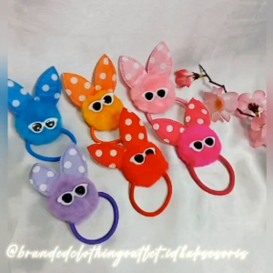 IKAT RAMBUT POMPOM POLKADOT / IKAT RAMBUT KARET / IKAT RAMBUT ANAK / IKAT RAMBUT POMPOM / IKAT RAMBUT BULU HALUS / IKAT RAMBUT UNIK / KBC 3511