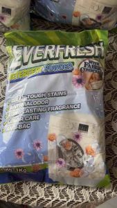 Bundle of 3 Everfresh Detergent Powder - Tough on dirt gentle on fabric keeps colors bright fresh scent lasts all day