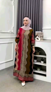 Sedress Rempel Warna Varian Motif Atasan Wanita Dewasa Daster Batik Premium Murah Gamis Wanita Batik Dress Syari