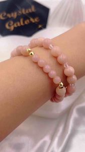 |SG| Pink Opal Crystal Bracelet 🌸 (enhance with Clear Quartz)
