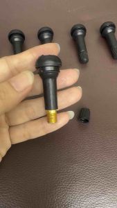 1 PASANG ( 2 PC ) PENTIL BAN TUBELESS KARET TR414 MOTOR DAN MOBIL