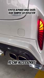 Toyota Alphard Vellfire AH40 2023 2024 2025 2026 rear bumper led reflector fog lamp light cover foglamp foglight bodykit body kit