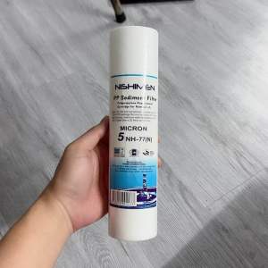 Lõi Lọc Số 1 PP Nishimen 5 micron - Lõi PP Nishimen 10 Inch - Lọc Cặn Bẩn Rong Rêu Phèn Mảng Bám Trong Nước
