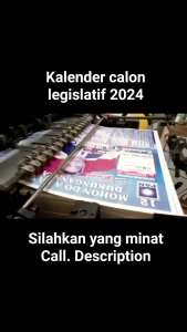 KALENDER 100 pcs UMUM PERUSAHAAN CALEG PILPRES 2024 FREE DESIGN