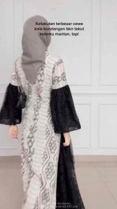 ZEEA DRESS TENUN WHITE - BAJU TENUN