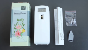 K110 Aerosol Air Freshener Dispenser - Wall-Mounted & Standalone Commercial Fragrance Dispenser with LCD LED Remote Control & Smart App Options