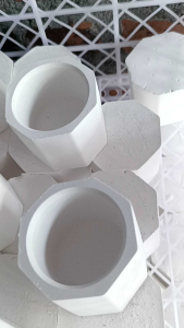 Pot mini hexagonal semen lilin aromaterapi kaktus mini sukulen