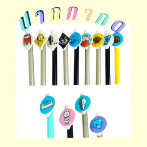 ปากกา ป๊อกแป๊ก ชุดหัวกดลาย Kpop นักร้องดัง เน้น โลโก้วง ราคาไม่ใช่เบาๆ