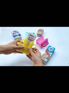 กล่องกันบีบ ที่จับกันบีบ ที่ฝึกจับกล่องนม