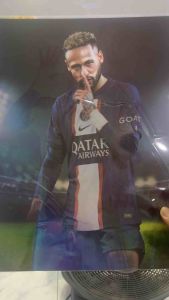 Lenticular poster 3D images 30x40 cm size 3 images into 1. Football superstars (NEYMAR)