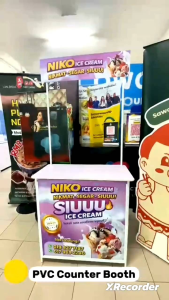 PVC Counter Booth / Promotion Counter Booth + Customisable Printing (FREE Design)