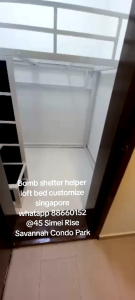 Loft bed customize singapore/helper loft bed/bomb shelter/helper room/smaller room loft bed customize