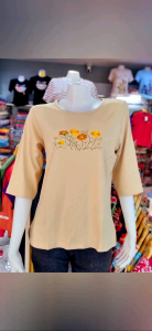 เสื้อแตงโมคอกลมแขน 3 ส่วน ลายปักผ่าข้าง เนื้อผ้าBioนุ่มใส่สบายผ้ายืด สินค้ามาใหม่เนื้อผ้าคอตตอน 100% (สินค้ามีจำนวนจำกัด ) ราคา 495บาท ทุกไซส์ M รอบอก 38นิ้วยืดได้ถึง 40นิ้วยาว24นิ้ว L รอบอก 42 นิ้ว ยืดได้ถึง 44 นิ้วยาว 25นิ้ว XL รอบอก46นิ้วยืดได้ถึง 48 น