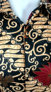 couple kemeja batik rok lilit instan tingal pakai