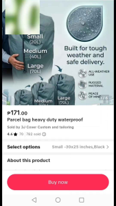PARCEL BAG HEAVY DUTY WATERPROOF
