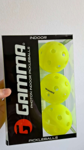 GAMMA Photon Indoor Pickleballs 26 Holes for Precise Indoor Flight USAPA Approved Pickle Ball for Tournament Play High Visibility Durable Consistent Bounce Official Ball Sponsor of DUPR