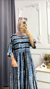 Sedress Wanita Lengan 3/4 Daster Lengan Panjang Rayon Super Premium