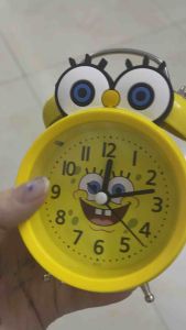 Đồng Hồ Báo Thức Bằng Kim Loại Hình Ong Vàng có Đèn chuông Lớn