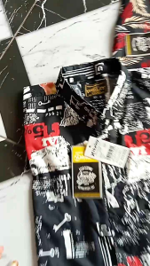 Kemeja Motif Kemeja Surfing Pantai Hawai Lengan Pendek Kemeja Distro