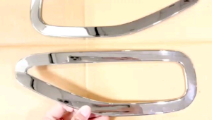 Cover Ring Reflektor Belakang All New Fortuner 2016 2018 Chrome .