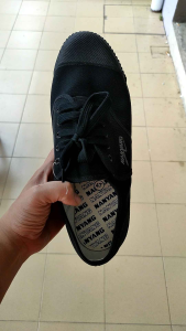 NANYANG Kasut Sekolah Hitam Putih Sepak Takraw White Shoes School