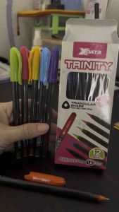 Bolpen Tebal Xdata Trinity 1.0mm / Pulpen Hitam Tebal Xdata Trinity