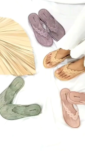 BELI 1 GRATIS 1 Sandal Jepit Wanita Dewasa Motif Flowers Sendal Cewek Karet Jelly Empuk