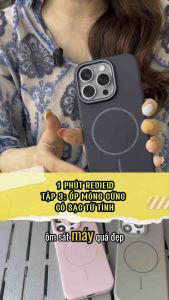 Ốp Lưng Mỏng Cứng Có Sạc Từ Tính Màu Trơn Đơn Giản Cho iPhone 11/12/13/14/15/16/17/18 Plus Pro Promax