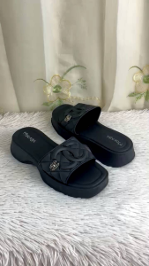 Sandal Import Wanita GC 2501 - Sandal Slop Wedges Wanita - Sandal Wanita Kekinian Size 37-41