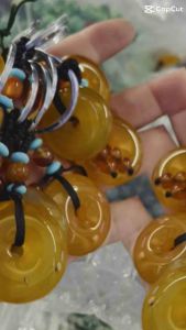 Móc khóa treo xe Đồng điếu vàng mang lại May Mắn Hạnh Phúc Bình An.