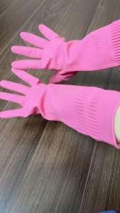 Găng Tay Cao Su Siêu Dai Gia Dụng VH 38cm Bao Tay Thiên Nhiên An Toàn Cho Da