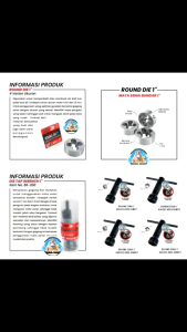 Gagang Senai Handle Senay 1inch 25mm Set Mata Snai Snay Drat Luar M5 M6 M8 M10 M12 M14 Baut 8 10 12 14 17 19 Merk Grip On