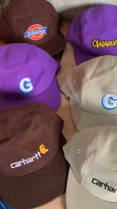 Five Panel Embroidered Cap
