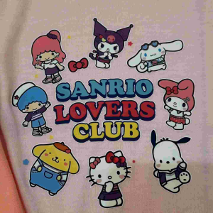 Atasan kaos anak cewek motif dtf terbaru lucu sanrio cinnamoroll karakter lucu usia 2-10 tahun