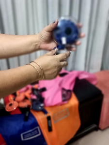 กระเป๋าย่ามผ้าสะพายข้างอเนกประสงค์พกพาง่ายสามารถม้วนเก็บได้