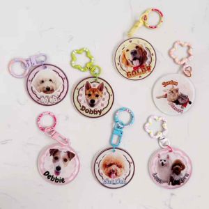 [READY STOCK] Custom Key Chain Acrylic Custom Logo Name Photo | 定制钥匙扣 宠物 定制照片名字